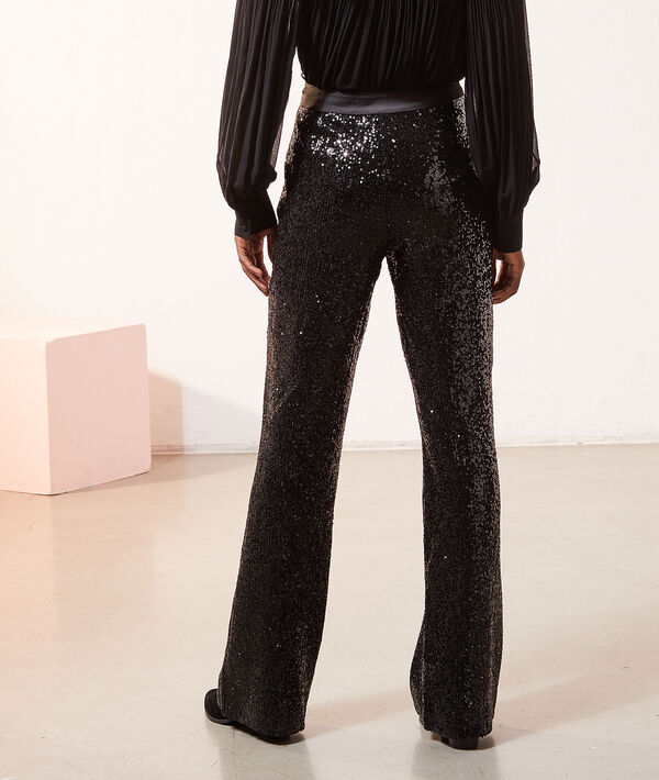 Pantalon flare à sequins Pantalon flare à sequins