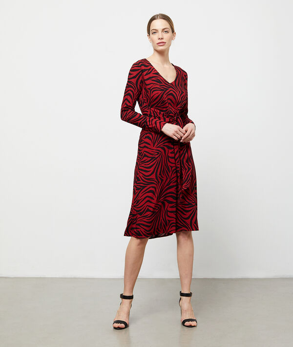 Robe nouée à imprimé zèbre Robe nouée à imprimé zèbre