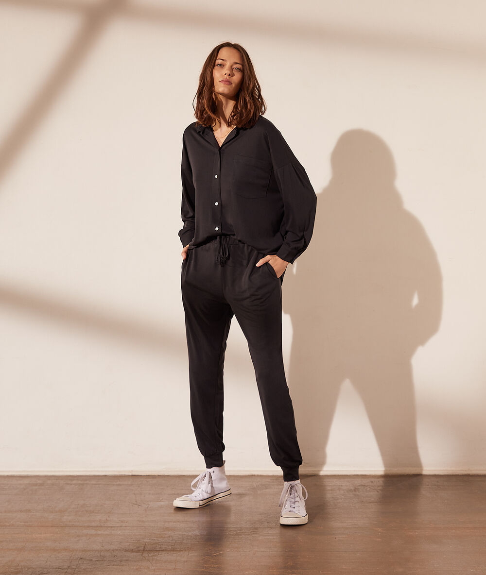 Pantalon jogger noir.
