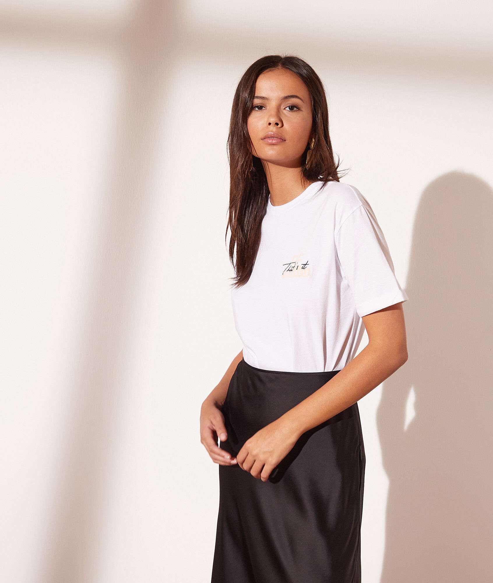 T-shirt à manches courtes - That Be - XS - Blanc - Femme - Etam