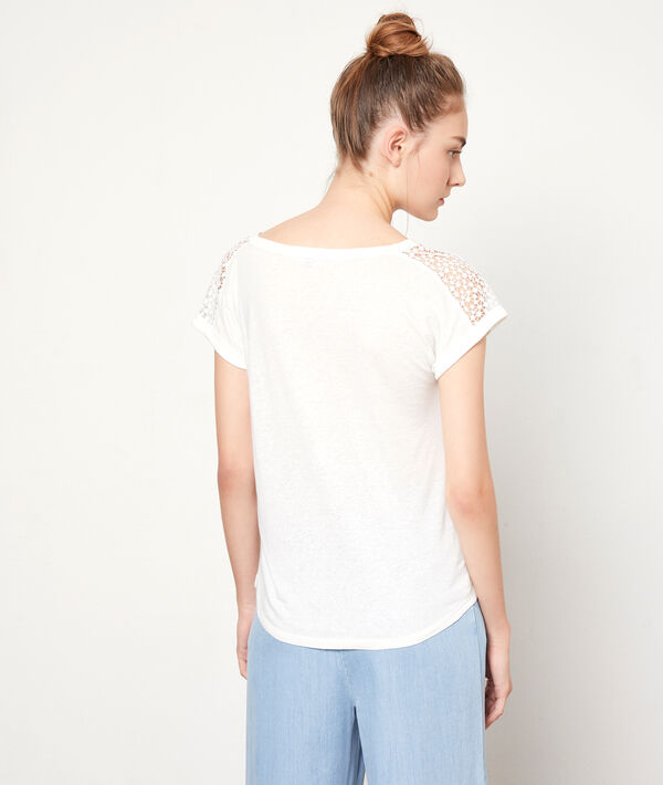 T-shirt détails guipure T-shirt détails guipure