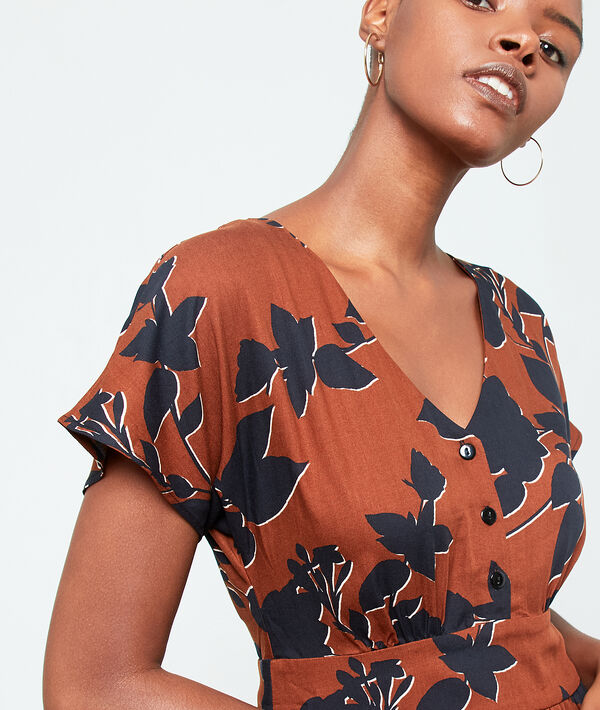 Robe longue fluide savane.