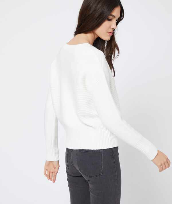 Pull côtelé en grosse maille Pull côtelé en grosse maille