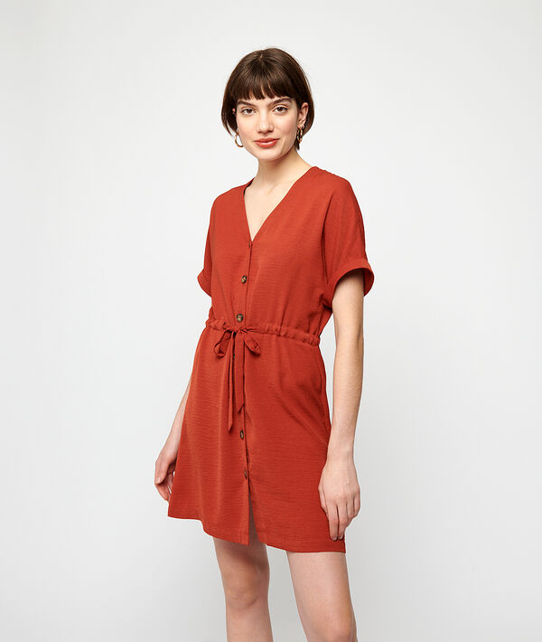 Robe boutonnée à nouer Robe boutonnée à nouer