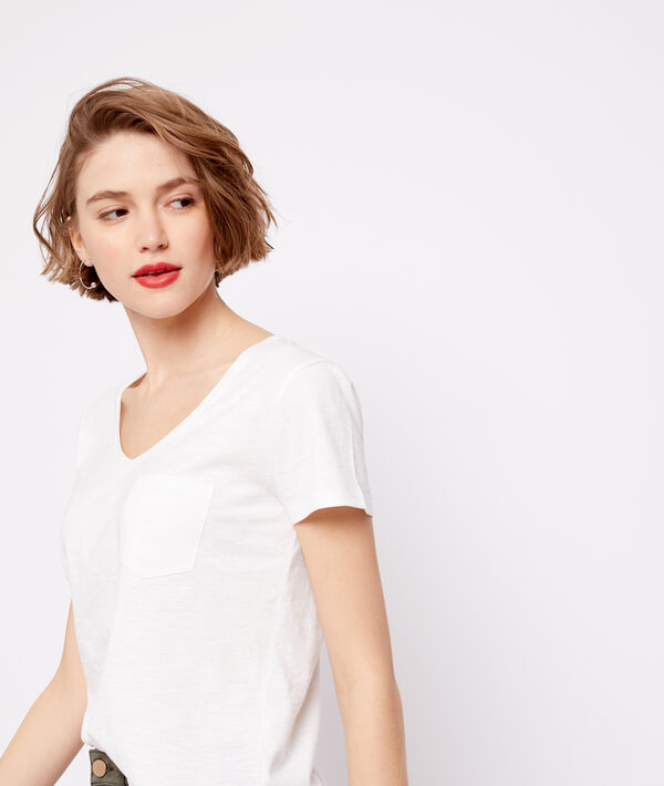T-shirt col v 100% coton bio T-shirt col v 100% coton bio