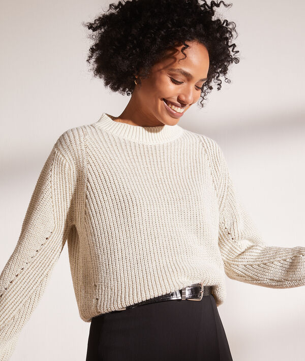 Pull en maille à fils métallisés Pull en maille à fils métallisés