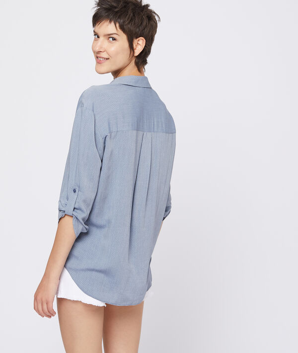 Blouse texturée à col v Blouse texturée à col v