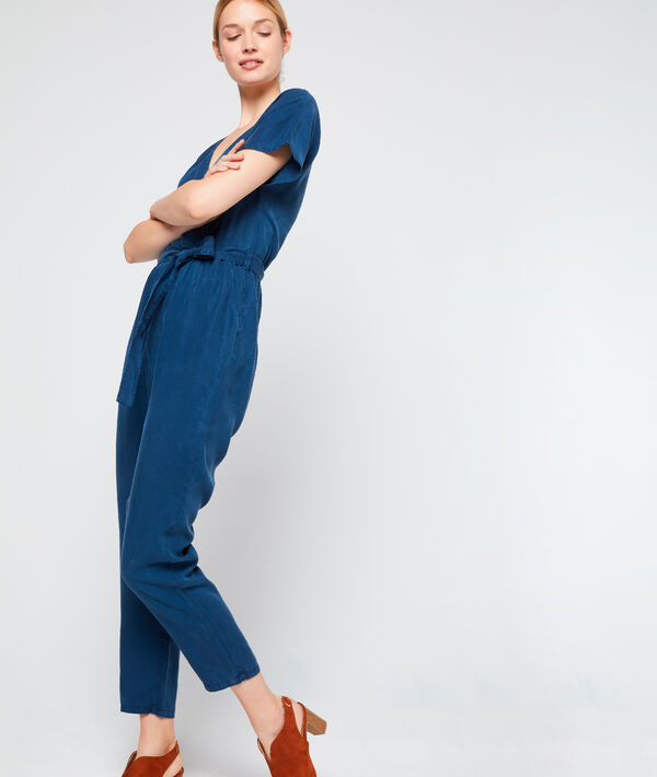 Combinaison cache-cœur en tencel® Combinaison cache-cœur en tencel®