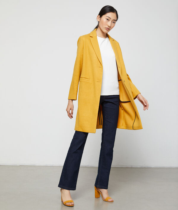 Manteau masculin curry.