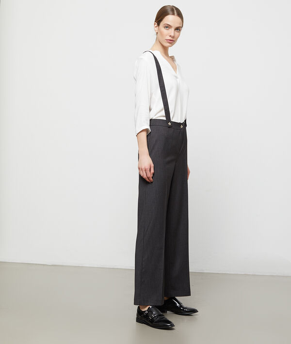 Pantalon large à bretelles Pantalon large à bretelles