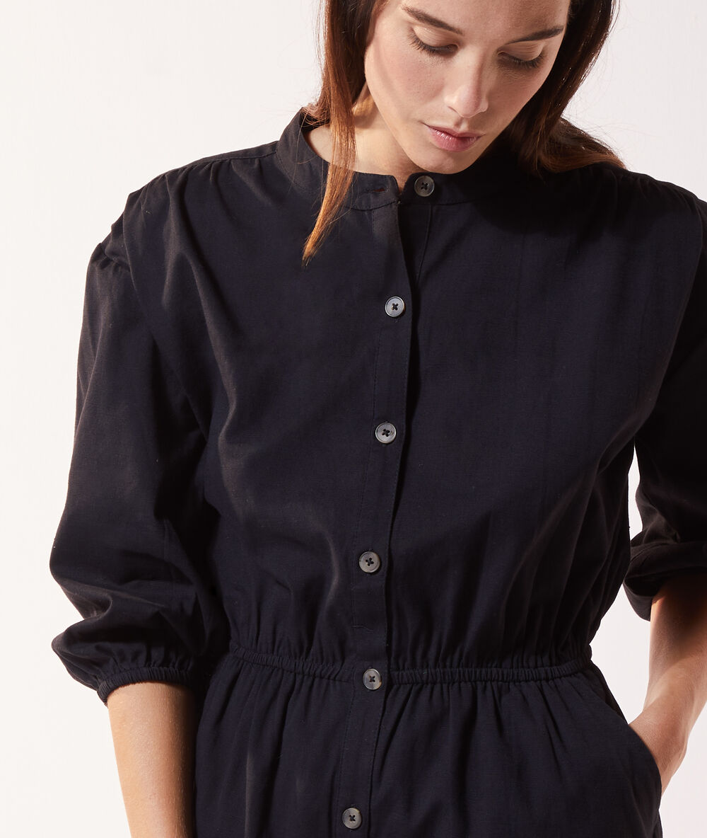 Combishort manches 3/4 noir.