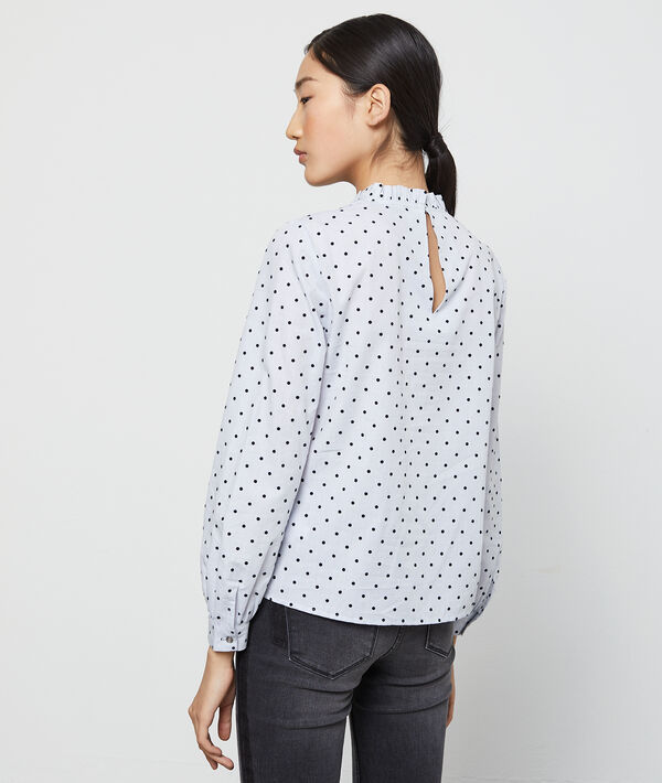 Blouse col rond à pois Blouse col rond à pois