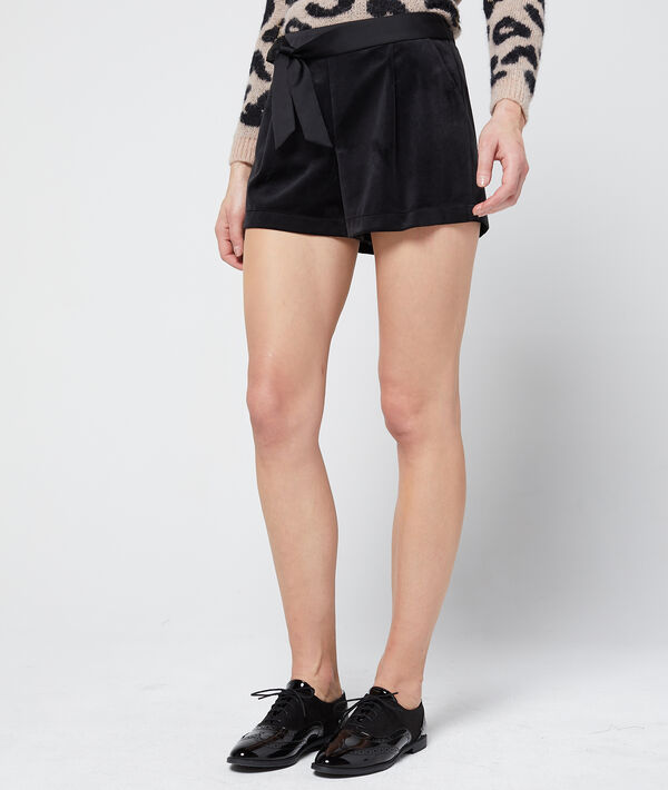 Short effet velours à nouer Short effet velours à nouer
