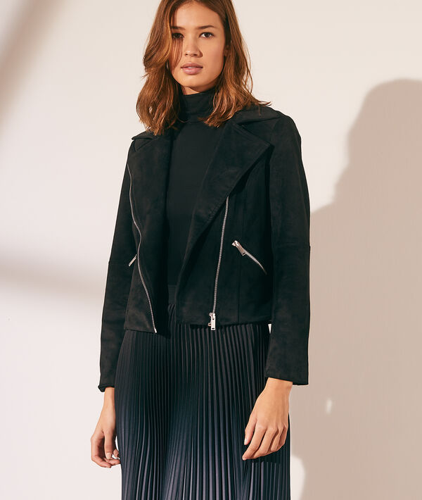 Veste de biker effet daim Veste de biker effet daim