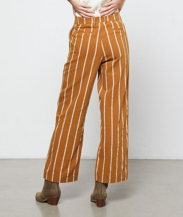 Pantalon large à rayures Pantalon large à rayures