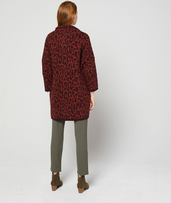 Gilet long à motifs léopard Gilet long à motifs léopard