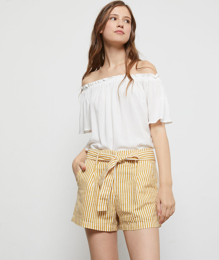 Top bustier ecru.