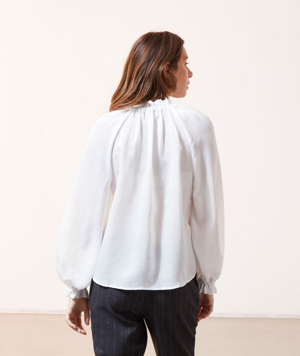 Blouse à col froncé Blouse à col froncé