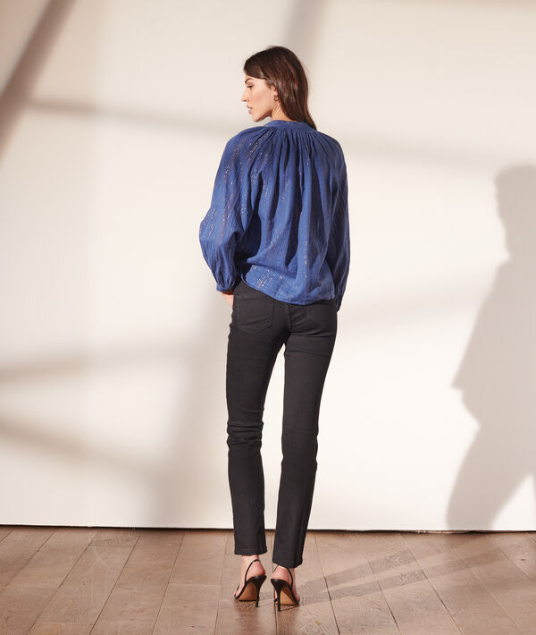 Blouse à rayures métallisées Blouse à rayures métallisées
