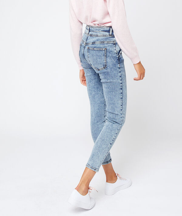 Jean délavé taille haute Jean délavé taille haute