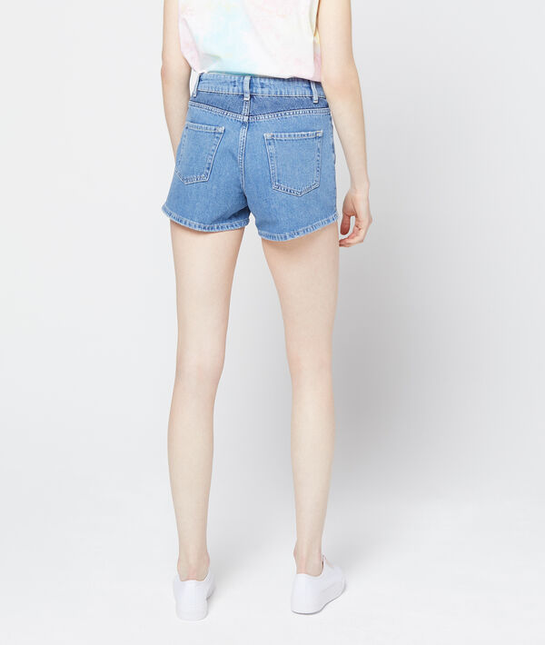 Short en jean délavé Short en jean délavé