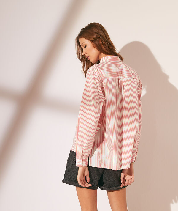 Chemise rayée avec poche Chemise rayée avec poche