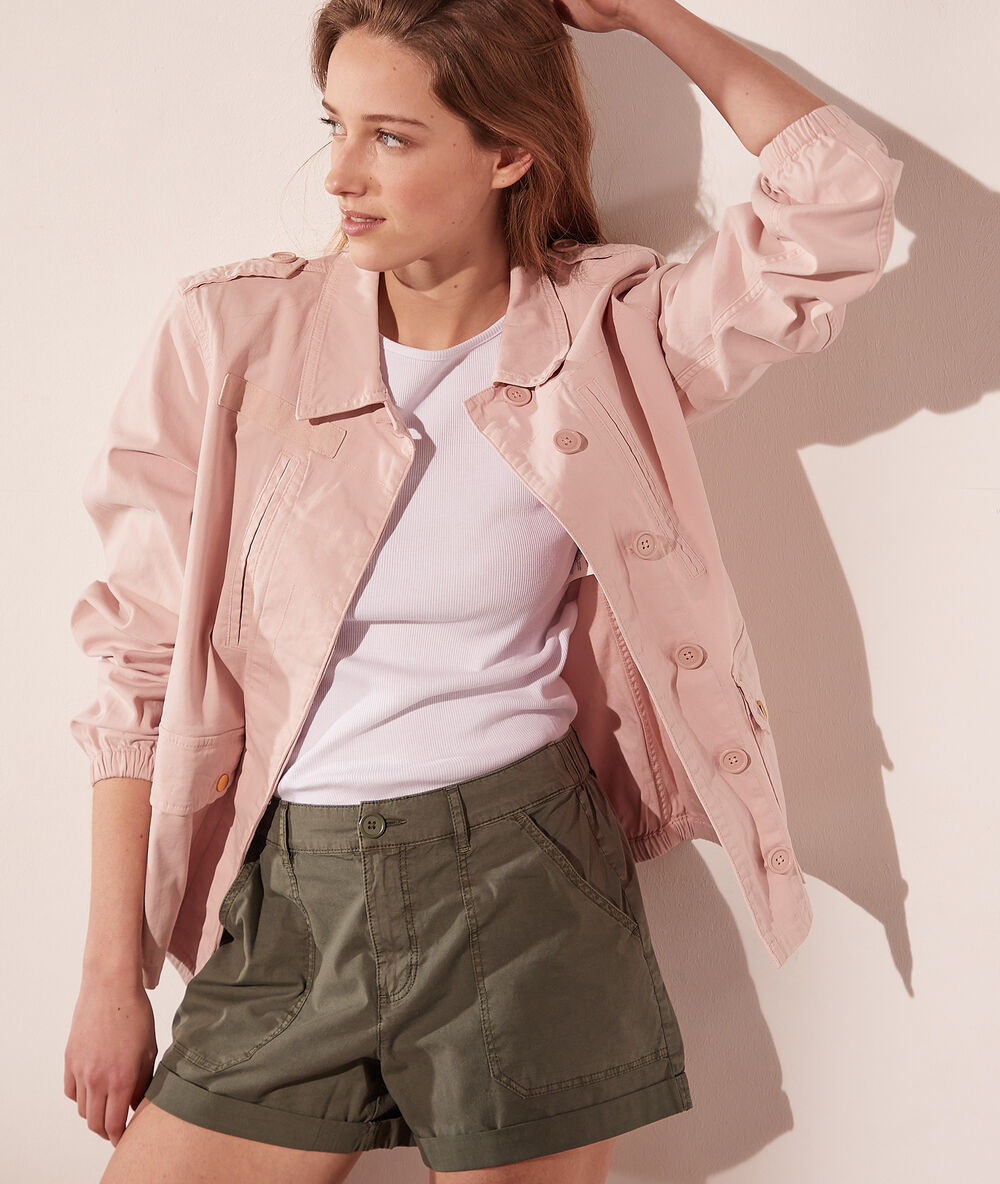 Veste cargo blush.