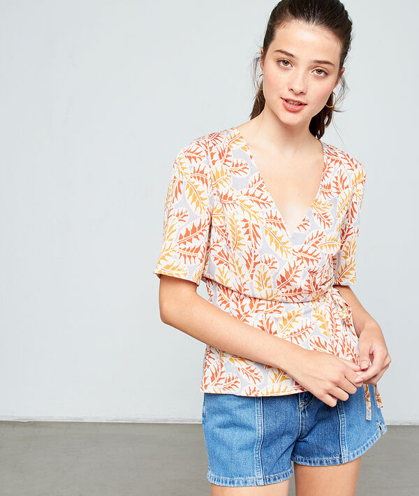 Blouse cache-coeur à nouer Blouse cache-coeur à nouer
