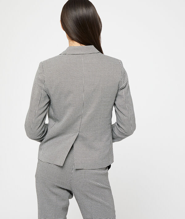 Veste de tailleur motifs pied de poule Veste de tailleur motifs pied de poule
