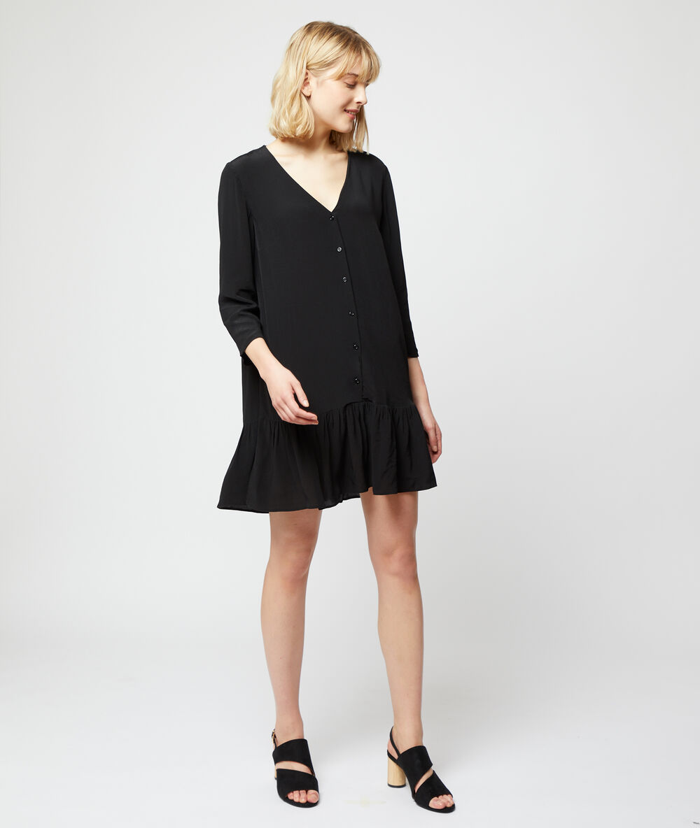 Robe chemise noir.