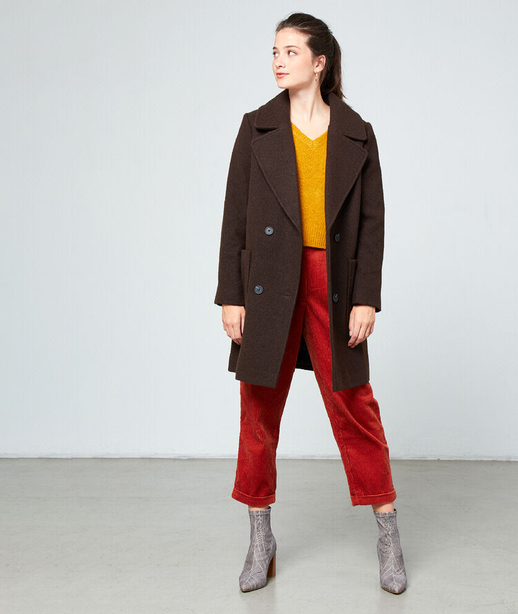 Manteau masculin chocolat.