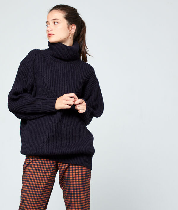 Pull col roulé en grosse maille Pull col roulé en grosse maille