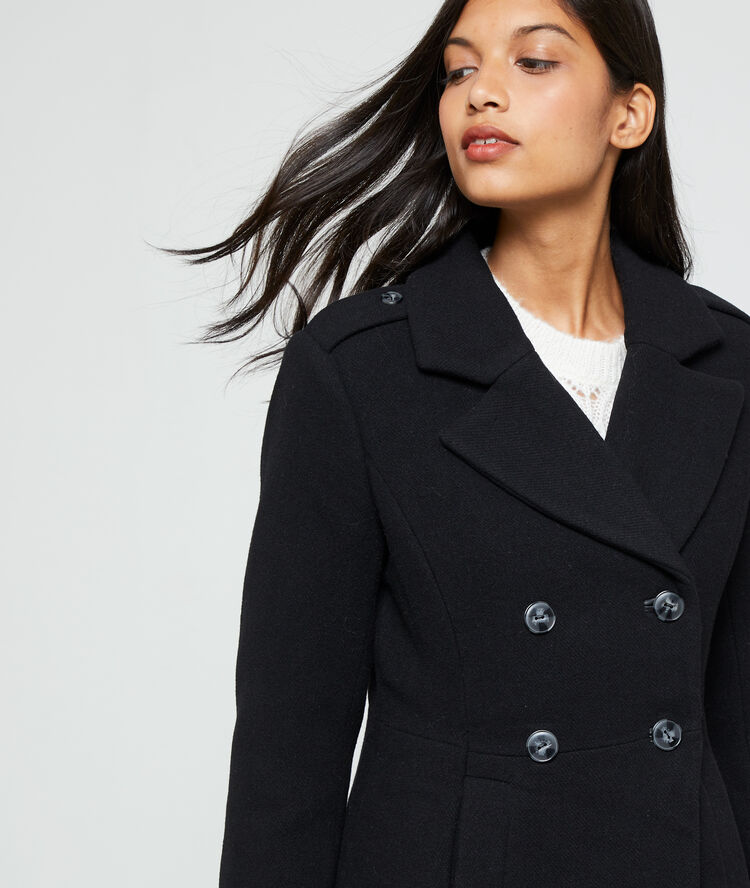 Manteau masculin noir.