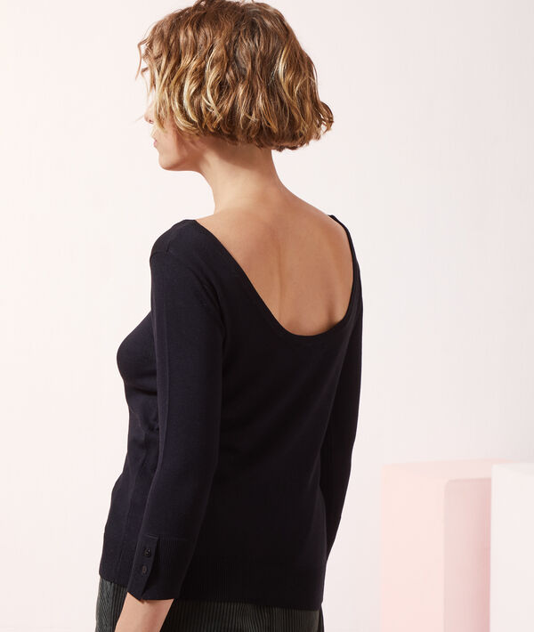 Pull fin dos décolleté Pull fin dos décolleté