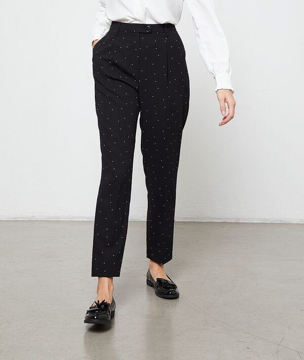 Pantalon carotte à pois Pantalon carotte à pois