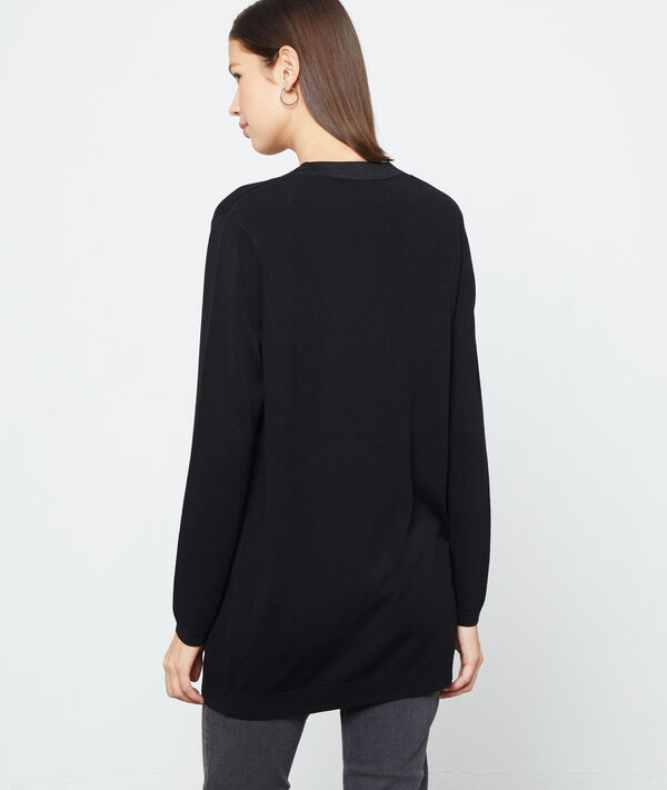Gilet long en maille fine Gilet long en maille fine
