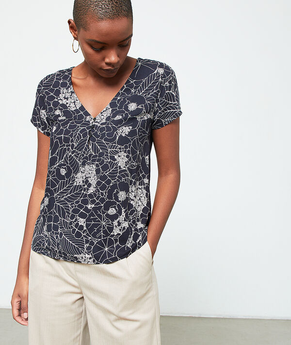 T-shirt à imprimé fleuri T-shirt à imprimé fleuri