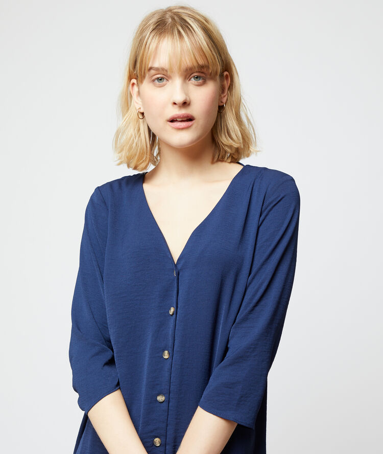 Robe chemise marine.