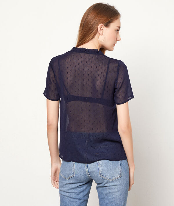 Top transparent en plumetis Top transparent en plumetis