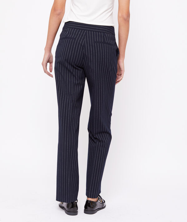 Pantalon large à rayures Pantalon large à rayures