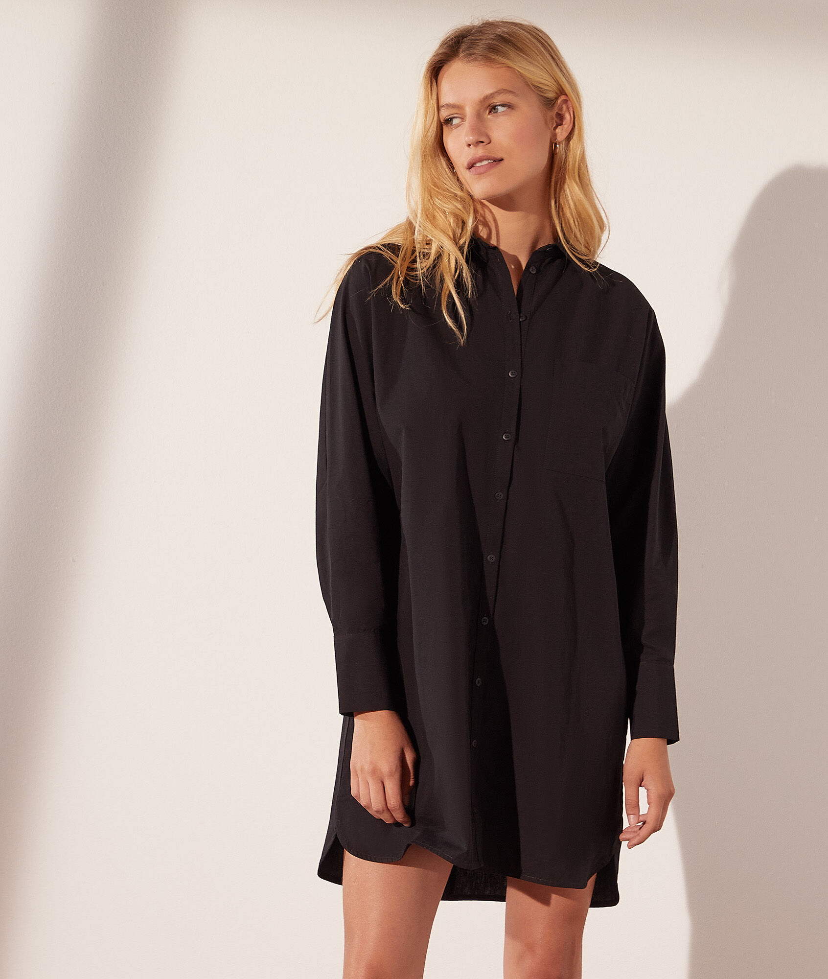 Robe chemise - Betty - S - Noir - Femme - Etam