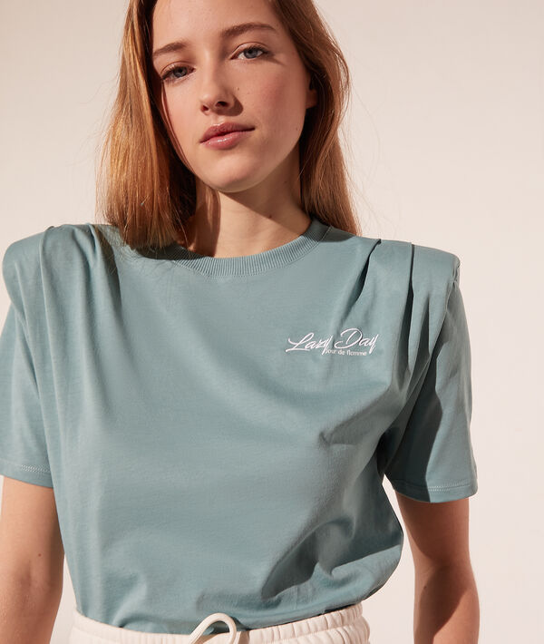 T-shirt à épaulettes "Lazy day" T-shirt à épaulettes "Lazy day"