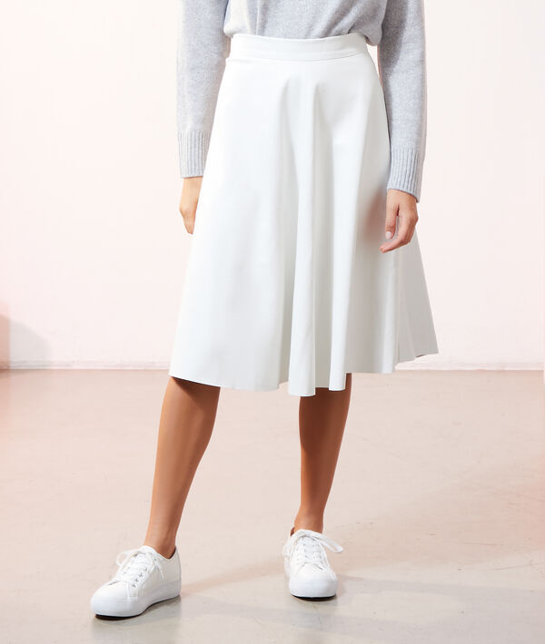 Jupe midi effet cuir Jupe midi effet cuir