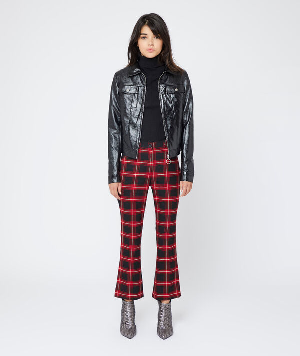 Pantalon flare à carreaux Pantalon flare à carreaux