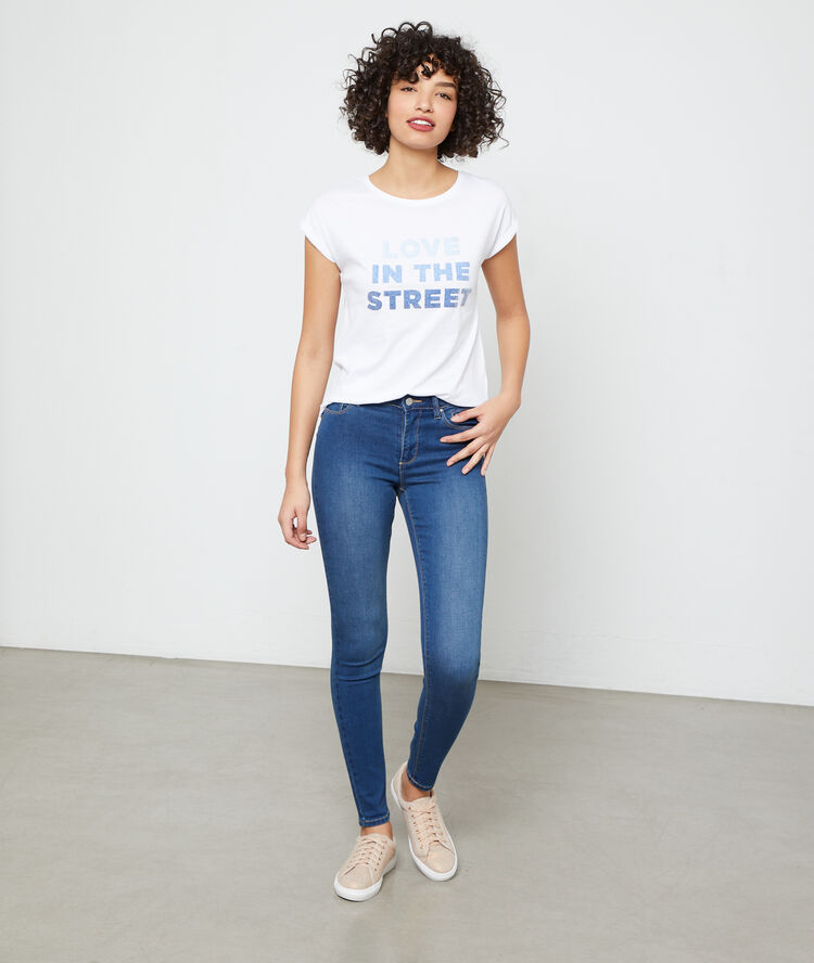 Jean slim effet push up brut.