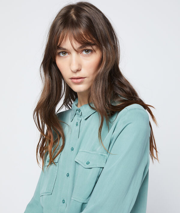 Chemise à liseré en tencel® Chemise à liseré en tencel®