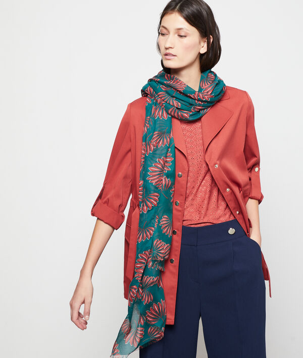 Foulard à imprimé fleuri Foulard à imprimé fleuri