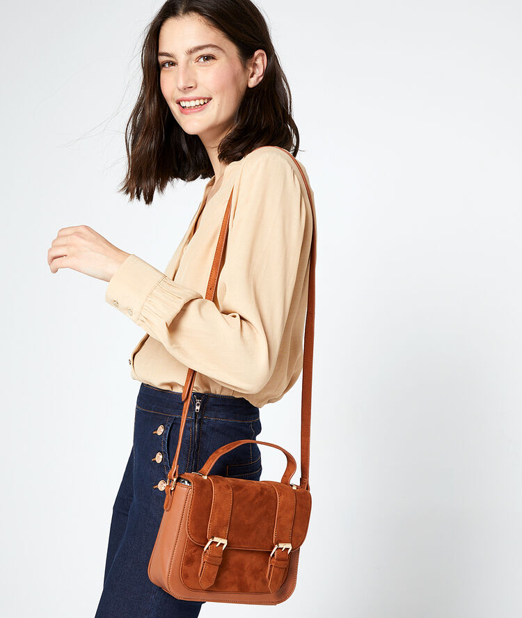 Sac cartable bi-matière savane.
