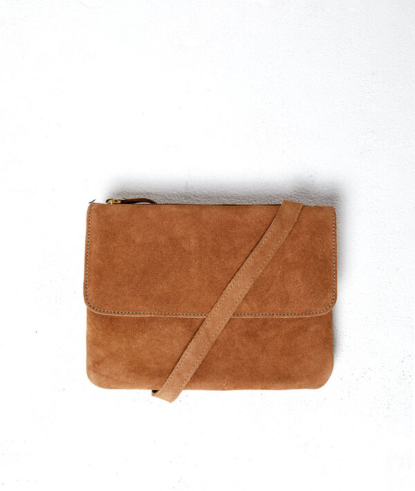 Sac bandoulière en cuir orge.
