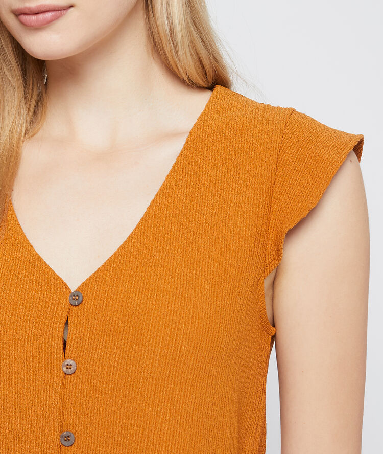 Top boutonné epice.